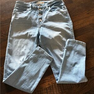 Levi 721 High Rise Skinny Ankle Light Blue Women's Jeans